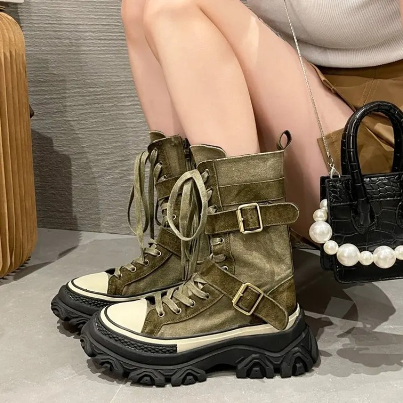 Thick Platform Women Boots Vin - đánh giá và giá Sewing Latex